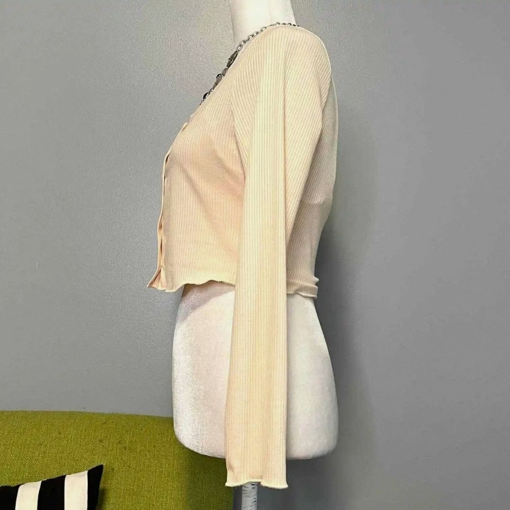 Bp Top Twin SET Tank & Long Sleeve Button Up X-Small - Picture 4 of 6